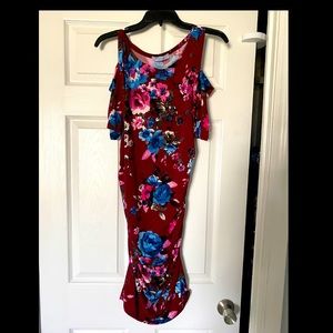 Pickaboo Shoulder, Maternity Dress